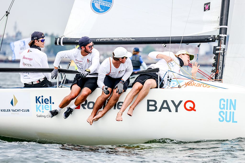 Bundesliga-Team des Konstanzer Yacht Club um Steuermann Bendig Mayer ((c) Fabian Frühling)