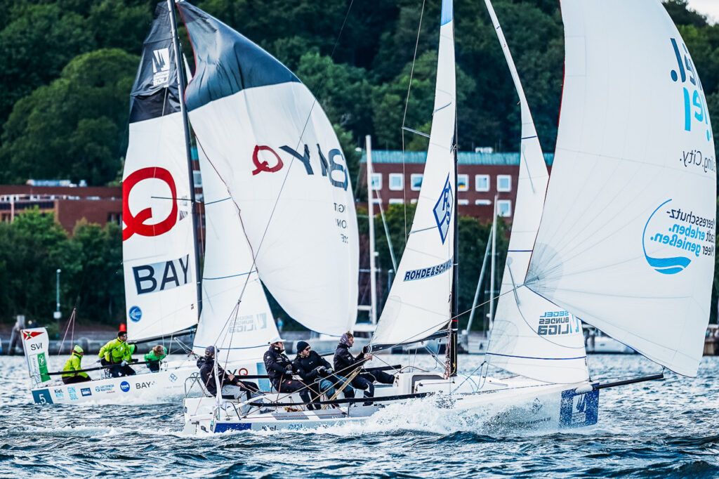 Der KYC segelte beim 2. Event oder Segelbundesliga in die erste Hälfte....