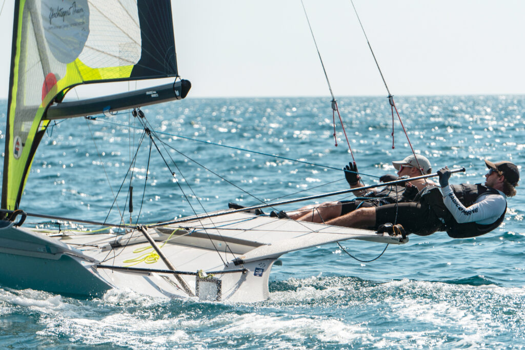 Bildunterschrift: Team Kutter/Muchenberger auf dem 49er